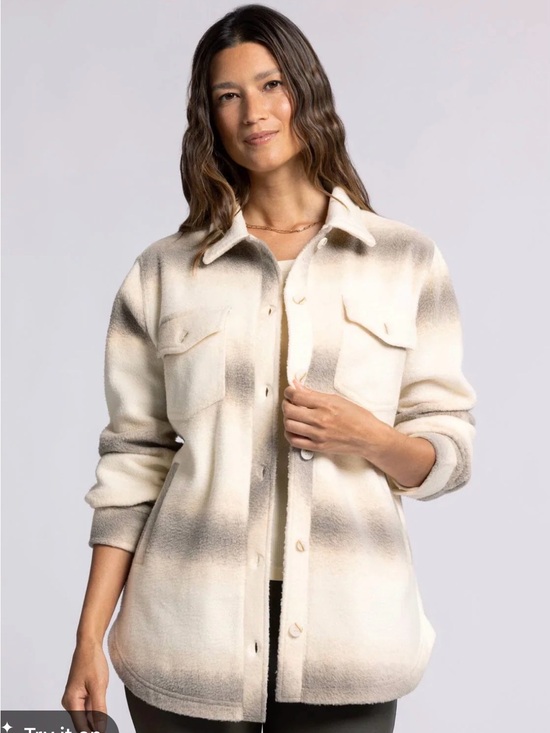 Thread & Supply Jackets & Blazers - NWT Thread & Supply Women's Large Sand Ombre Shacket Tullis Jacket
